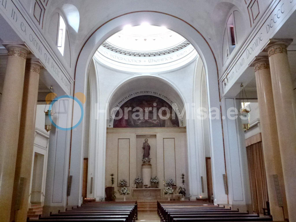 Interior de la Parroquia del Inmaculado Corazón de María Madrid